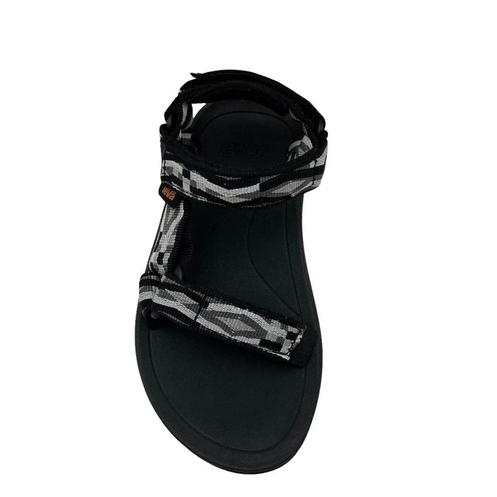 Teva Hurricane Little Boys Sport Sandals Size 12 Black‎ Gray Adjustable Straps